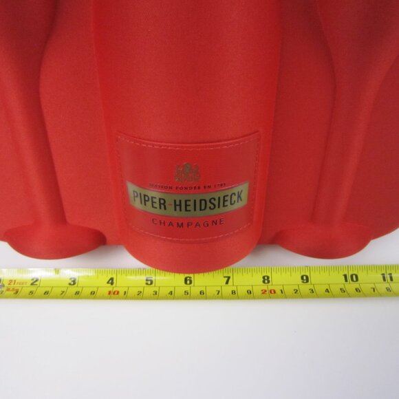 Piper Heidsieck Champagne Hard Shell Bottle And 2 Glasses Red Travel Case Only - Picture 13 of 13